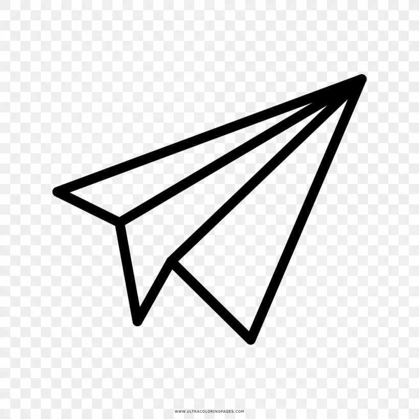 Paper Plane Airplane, PNG, 1000x1000px, Paper, Airplane, Black And White, Business, Direct Marketing Download Free