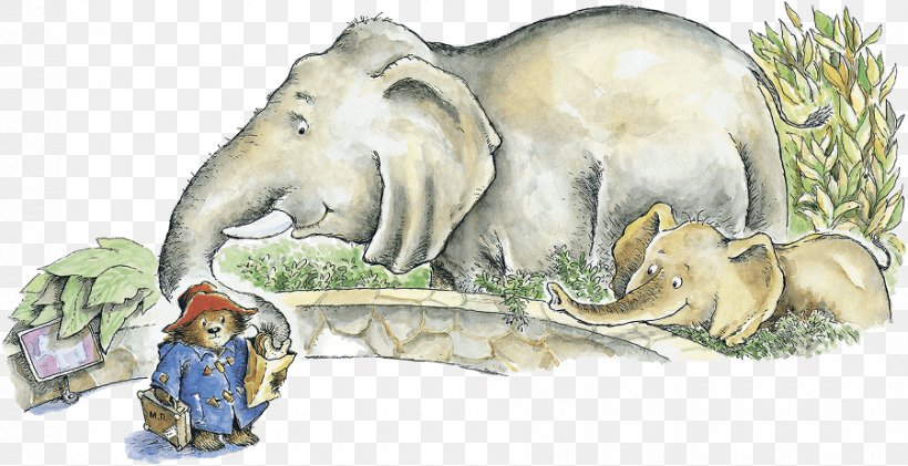 Indian Elephant Elephantidae Wildlife Cartoon, PNG, 900x463px, Indian Elephant, Art, Cartoon, Character, Elephant Download Free