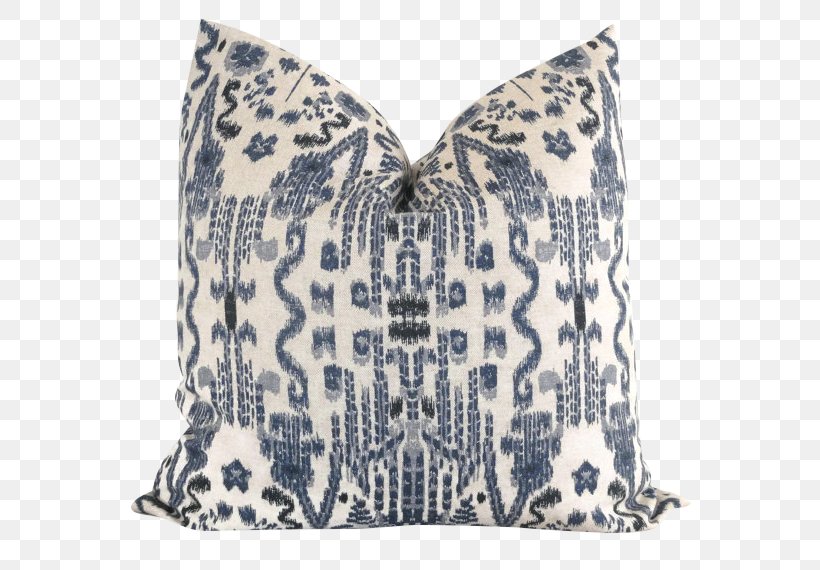 Throw Pillows Cushion Lumbar Textile, PNG, 570x570px, Pillow, Blue, Cushion, Ikat, Indigo Download Free