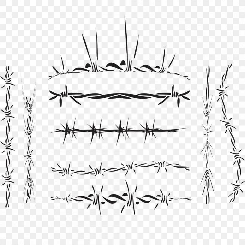 Wire Adobe Illustrator Perimeter Fence, PNG, 1000x1000px, Wire, Black And White, Fence, Monochrome, Monochrome Photography Download Free