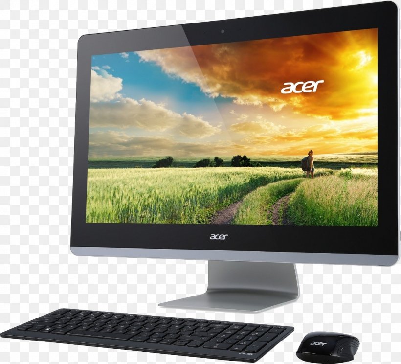 Acer Aspire All-in-One Desktop Computers, PNG, 1084x984px, Acer Aspire, Acer, Allinone, Computer, Computer Monitor Download Free