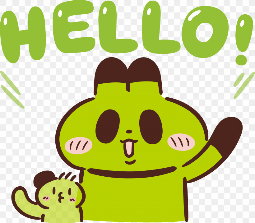 Hello Emoji, PNG, 3000x2625px, Hello, Bread, Cartoon, Emoji, Giant Panda Download Free