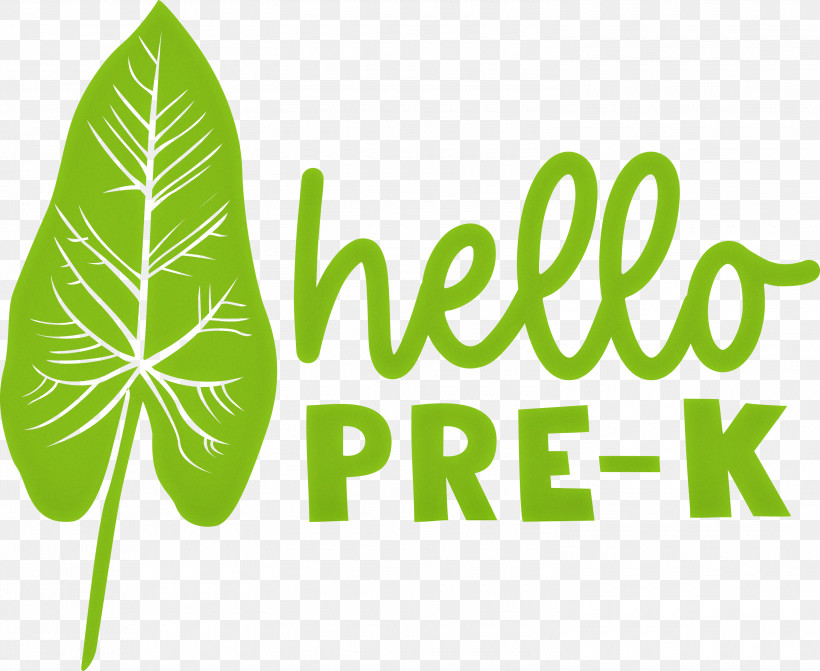 HELLO PRE K Back To School Education, PNG, 3000x2457px, Back To School, Education, Fruit, Green, Leaf Download Free