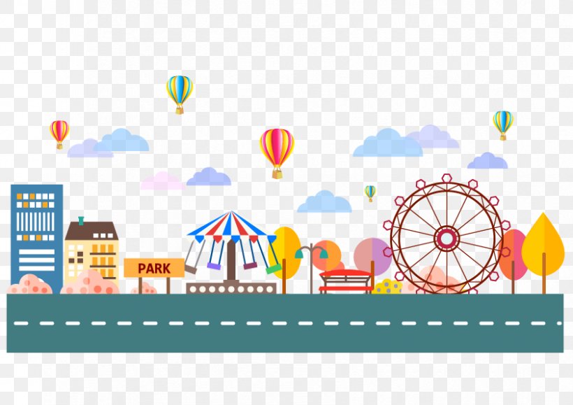 Amusement Park Clip Art, PNG, 842x595px, Amusement Park, Area, Brand, Cdr, Color Download Free