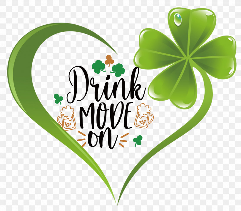 Drink Mode On St Patricks Day Saint Patrick, PNG, 3000x2633px, St Patricks Day, Clover, Drawing, Floral Design, Fourleaf Clover Download Free