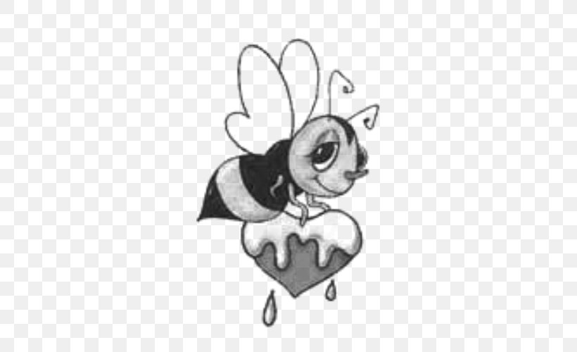 Bumblebee Tattoo Honey Bee Idea, PNG, 500x500px, Watercolor, Cartoon, Flower, Frame, Heart Download Free