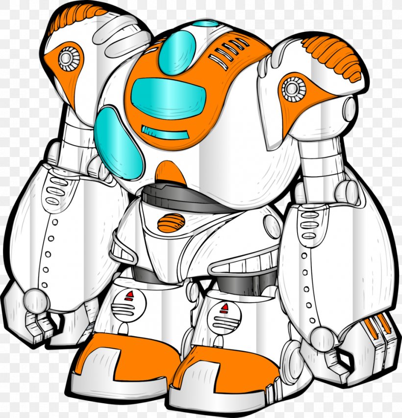 Humanoid Robot Drawing Clip Art, PNG, 958x996px, Robot, Android, Artwork, Coloring Book, Drawing Download Free