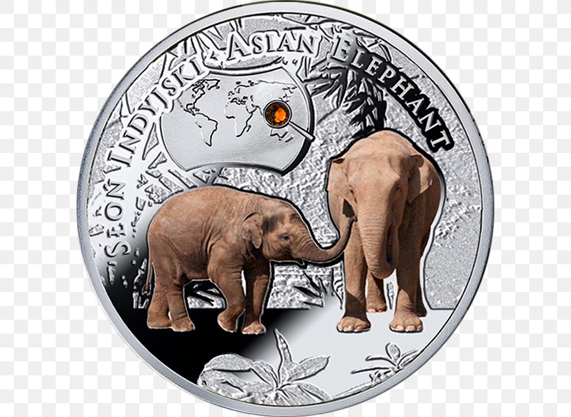 Indian Elephant Coin African Bush Elephant Endangered Species Elephants, PNG, 600x600px, Indian Elephant, African Bush Elephant, African Elephant, Animal, Asian Elephant Download Free