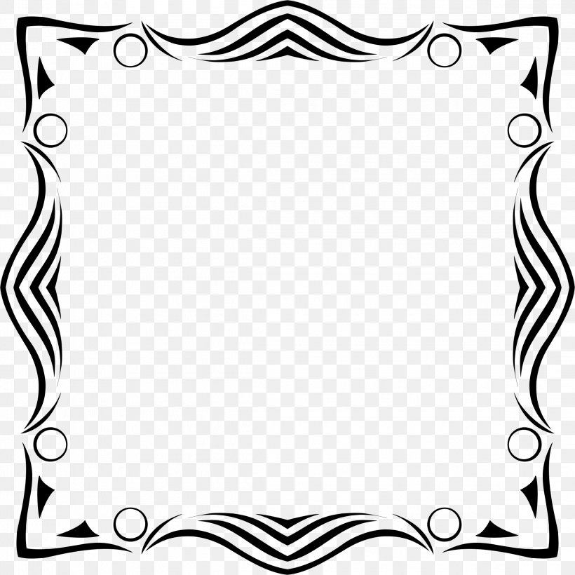 Picture Frames Work Of Art Clip Art, PNG, 2316x2316px, Picture Frames, Area, Black, Black And White, Border Download Free