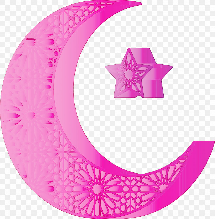 Pink Magenta Circle Wheel Crescent, PNG, 2818x2865px, Star And Crescent, Circle, Crescent, Magenta, Paint Download Free