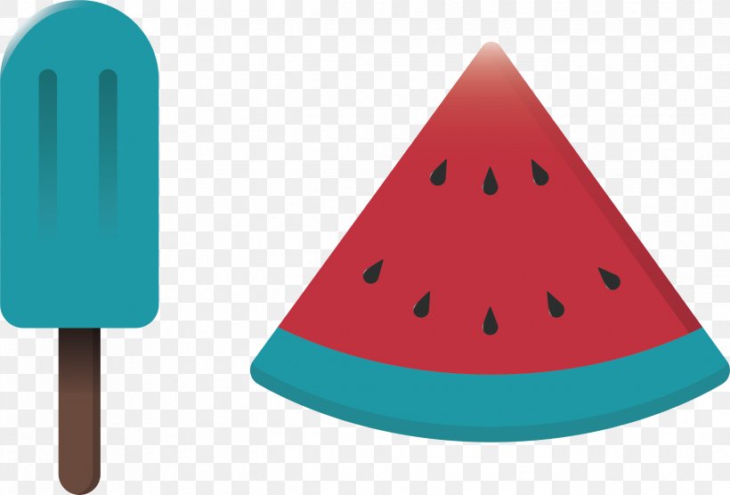 Watermelon Ice Pops Ice Cream Vector Graphics, PNG, 2434x1651px, Watermelon, Blue, Color, Cone, Food Download Free