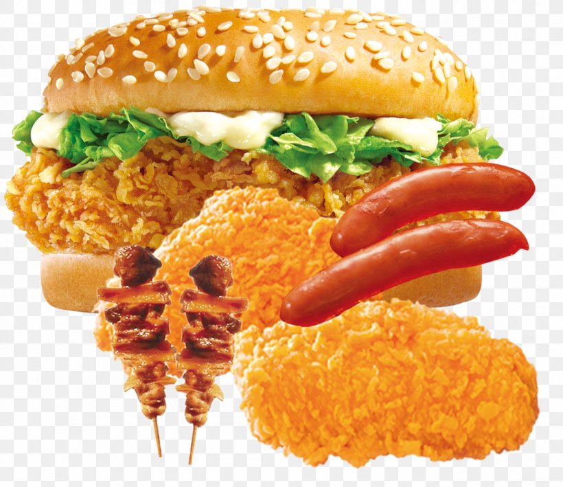 Hamburger Fast Food Chicken Meat Meat Chop, PNG, 1370x1186px, Hamburger, American Food, Breakfast Sandwich, Buffalo Burger, Cheeseburger Download Free