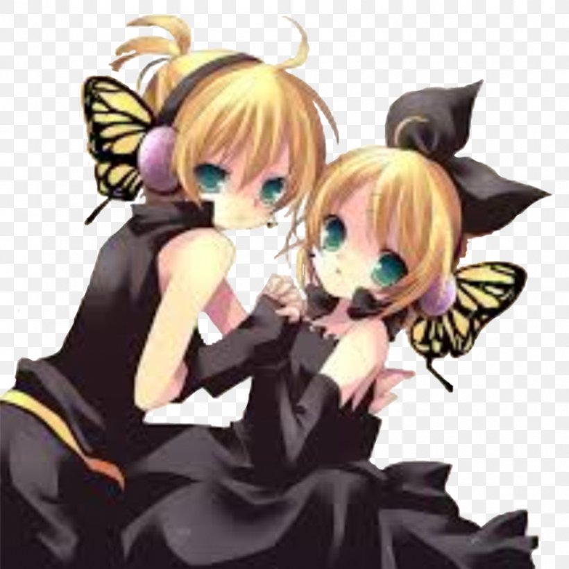 Kagamine Rin/Len Vocaloid Hatsune Miku Animation, PNG, 894x894px, Watercolor, Cartoon, Flower, Frame, Heart Download Free