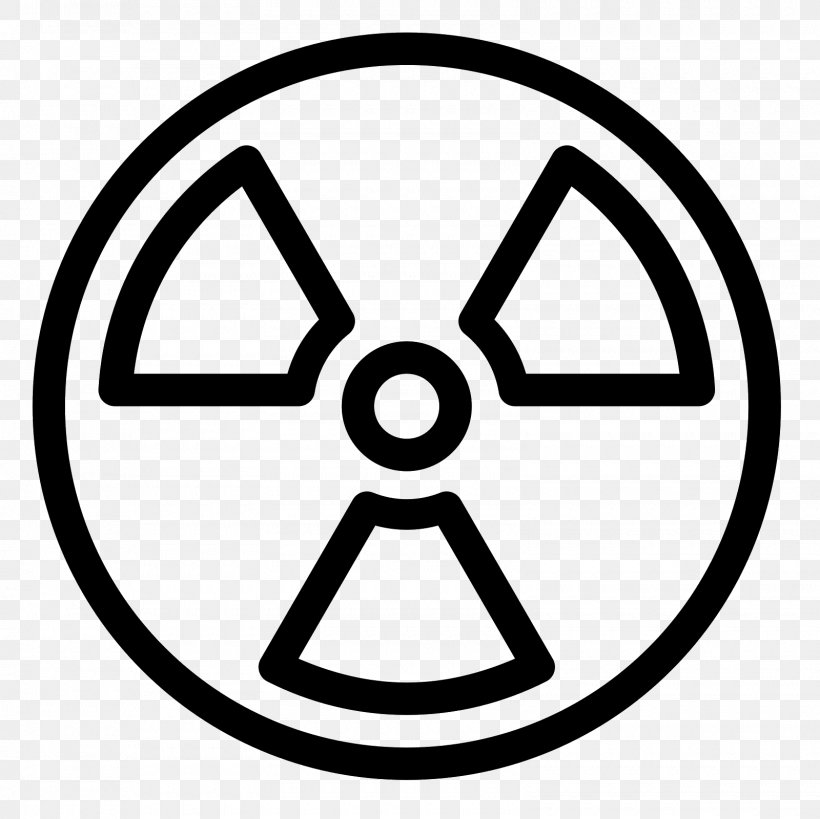 Nuclear Power Plant Nuclear Weapon Radioactive Decay, PNG, 1600x1600px, Nuclear Power, Area, Black And White, Brand, Hazard Symbol Download Free