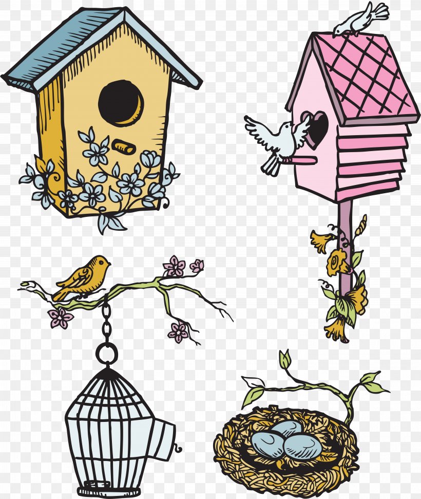 Bird Nest Owl Clip Art, PNG, 5596x6628px, Bird, Artwork, Bird Nest, Birdcage, Cartoon Download Free