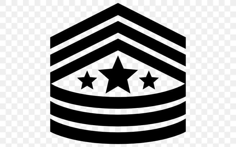 Chief Master Sergeant Of The Air Force First Sergeant, PNG, 512x512px, Master Sergeant, Area, Army Officer, Black, Black And White Download Free