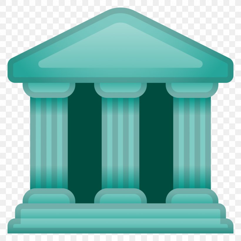 Emoji Transparency Bank, PNG, 1024x1024px, Emoji, Ancient Greek Temple, Architecture, Bank, Blue Download Free