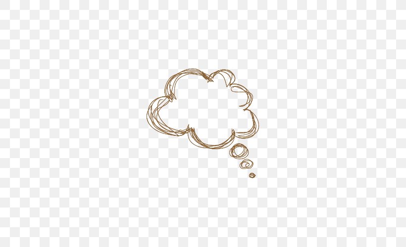 Hand-painted Ideas Cloud Material, PNG, 500x500px, Cloud, Body Jewelry, Chain, Dialog Box, Dialogue Download Free