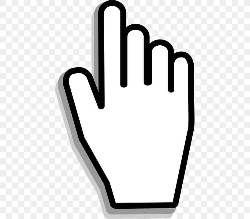 Computer Mouse Pointer Cursor Index Finger Clip Art, PNG, 457x720px, Computer Mouse, Area, Black And White, Button, Cursor Download Free