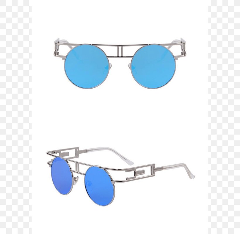 Goggles Sunglasses Eyewear Retro Style, PNG, 800x800px, Goggles, Aqua, Azure, Blue, Clothing Download Free