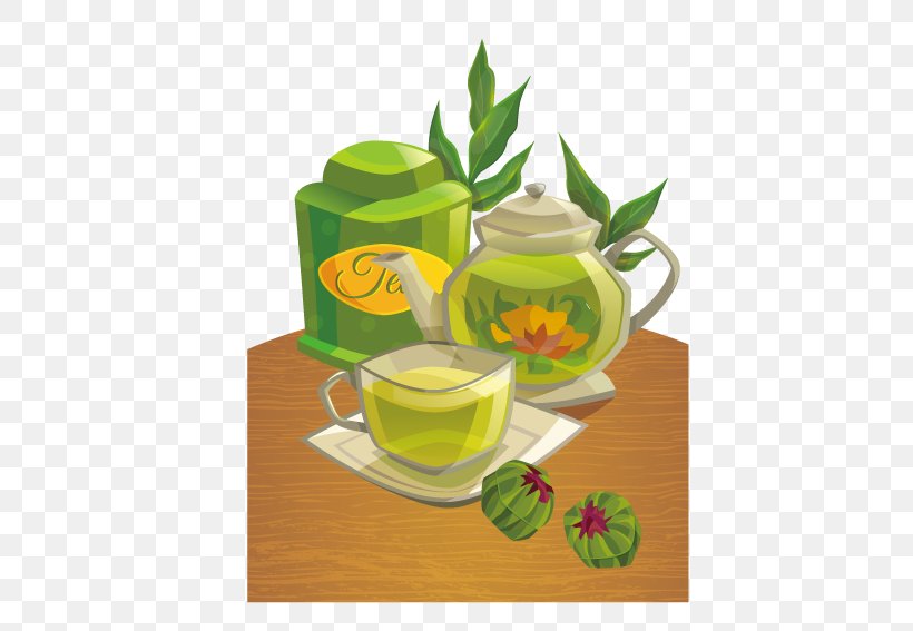 Green Tea Flowering Tea Teacup, PNG, 567x567px, Tea, Black Tea, Cup, Drink, Flowering Tea Download Free