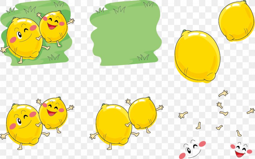 Lemon Cartoon Illustration, PNG, 970x605px, Lemon, Auglis, Beak, Cartoon, Child Download Free