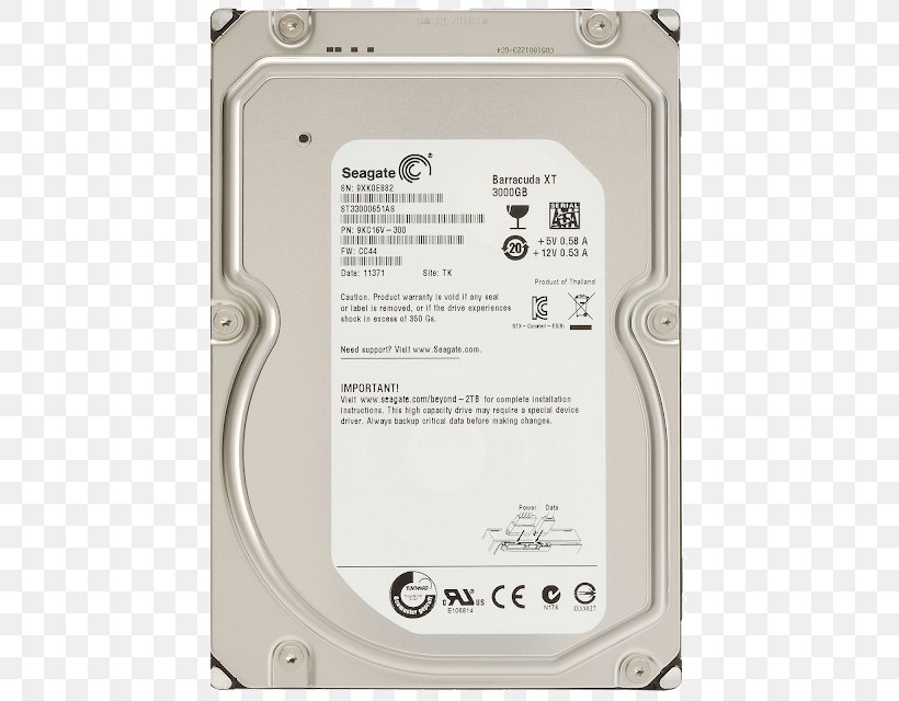 Seagate Barracuda XT 3 TB Internal HDD, PNG, 640x640px, Hard Drives, Computer Component, Data Storage Device, Disk Storage, Electronic Device Download Free