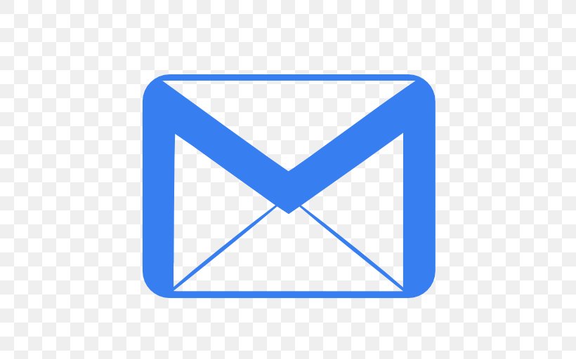 Blue Triangle Mail Area, PNG, 512x512px, Email, Area, Blue, Brand, Csssprites Download Free