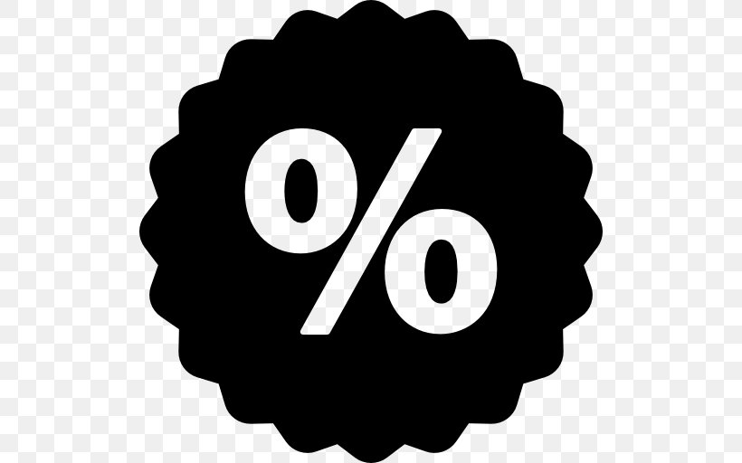 Percentage Percent Sign, PNG, 512x512px, Percentage, Black And White, Brand, Logo, Monochrome Download Free