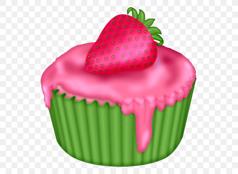 Strawberry Cream Cake Cupcake, PNG, 583x600px, Strawberry, Aedmaasikas, Amorodo, Baking Cup, Cake Download Free