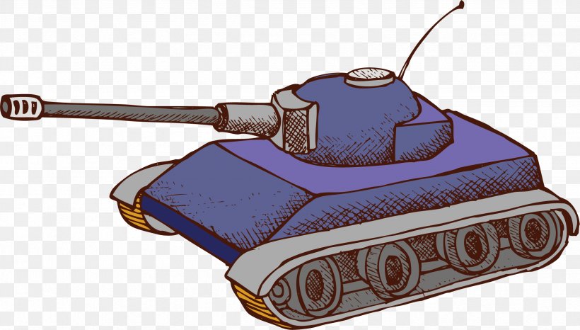 Tank, PNG, 2466x1402px, Tank, Artworks, Cartoon, Combat Vehicle, Designer Download Free