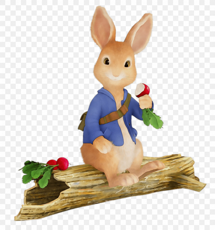 Easter Bunny, PNG, 1492x1600px, Watercolor, Animal Figure, Animation, Easter Bunny, Figurine Download Free