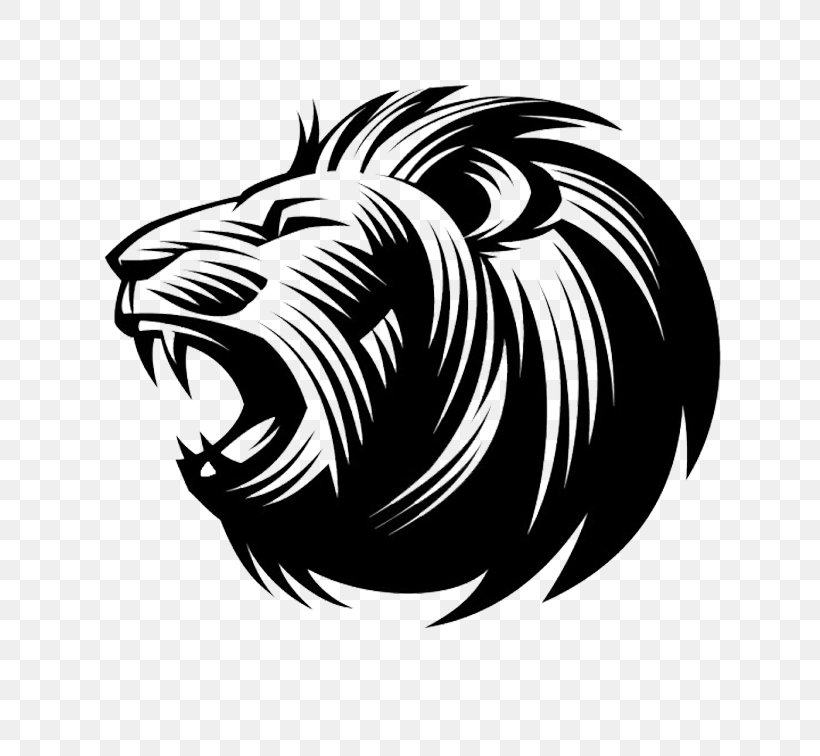 Lion Logo Symbol Idea, PNG, 756x756px, Lionhead Rabbit, Animal, Black And White, Carnivoran, Cougar Download Free