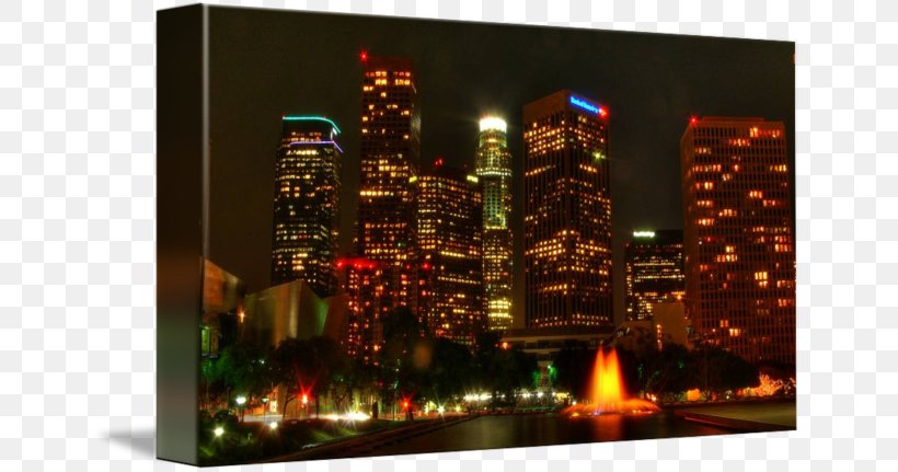 Downtown Los Angeles Refactoring With Microsoft Visual Studio 2010 Skyline Gallery Wrap Cityscape, PNG, 650x431px, Downtown Los Angeles, Art, Canvas, City, Cityscape Download Free