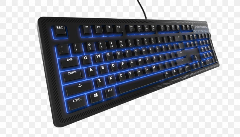 Computer Keyboard Gaming Keypad SteelSeries Apex 100 Membrane Keyboard SteelSeries Apex 300, PNG, 1000x575px, Computer Keyboard, Apex M500 Keyboard Adaptercable, Computer, Computer Component, Eb Games Australia Download Free