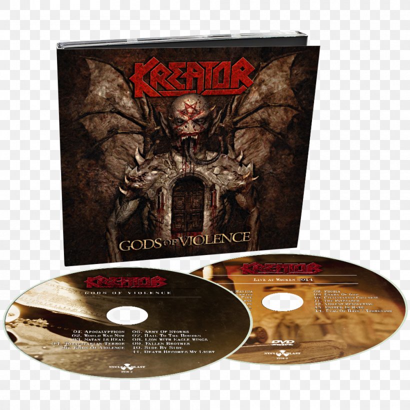 Kreator Gods Of Violence Thrash Metal Album Compact Disc, PNG, 1000x1000px, Watercolor, Cartoon, Flower, Frame, Heart Download Free