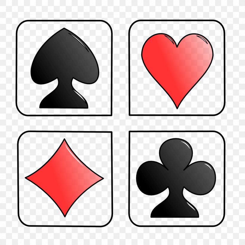 Playing Card Suit Standard 52-card Deck Clip Art, PNG, 1000x1000px, Watercolor, Cartoon, Flower, Frame, Heart Download Free