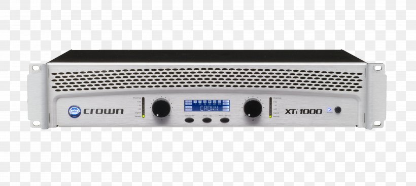 Crown Xti Audio Power Amplifier Ohm, PNG, 3730x1674px, Crown Xti, Ampere, Amplifier, Audio, Audio Equipment Download Free