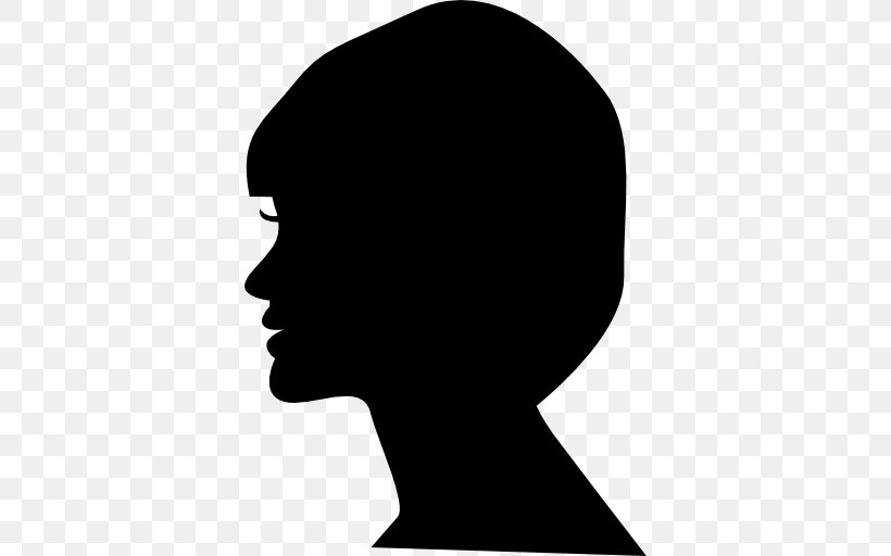Silhouette Person Logo, PNG, 512x512px, Silhouette, Beauty, Black, Black And White, Black Hair Download Free