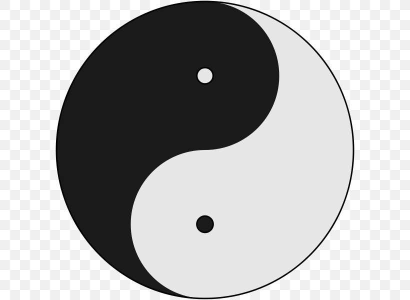 Yin And Yang Clip Art, PNG, 600x600px, Yin And Yang, Black, Black And White, Drawing, Monochrome Download Free