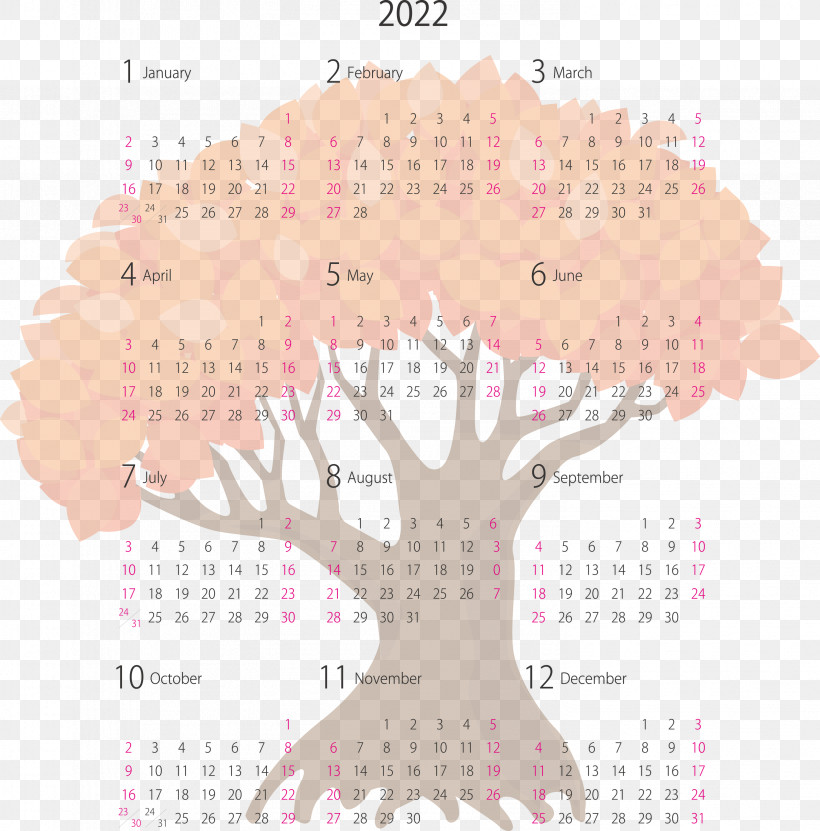 2022 Yearly Calendar Printable 2022 Yearly Calendar, PNG, 2958x3000px, Calendar System, Meter Download Free
