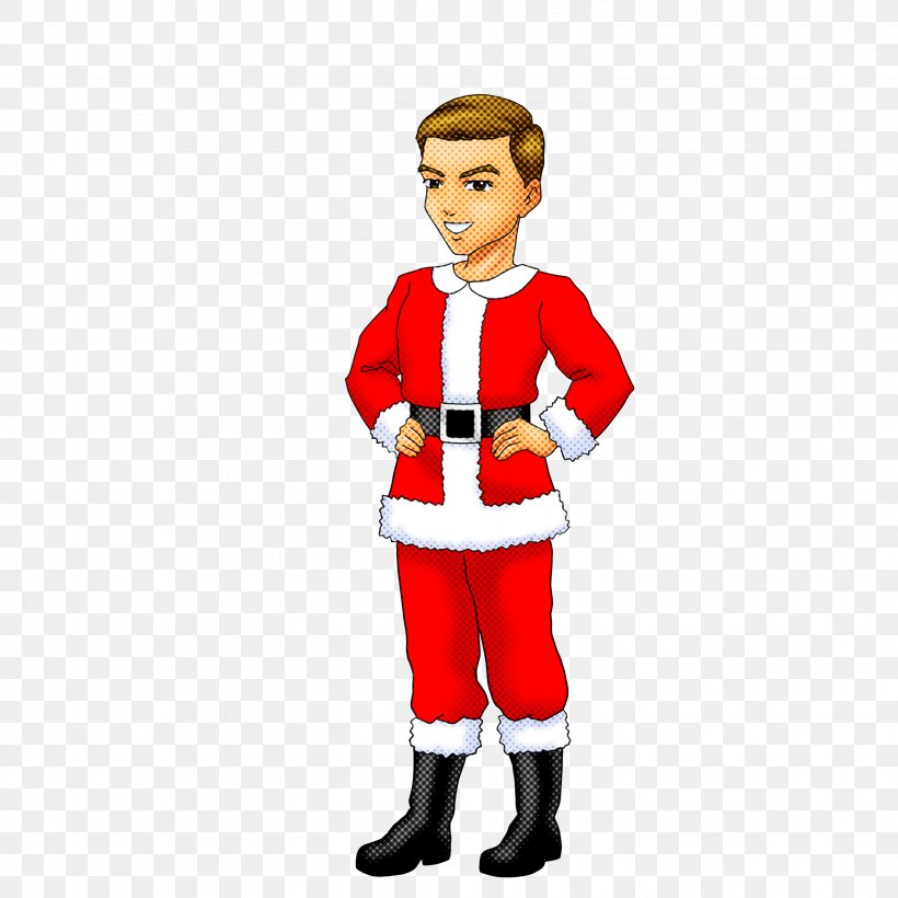 Santa Claus, PNG, 3000x3000px, Santa Claus, Cartoon, Costume, Standing Download Free