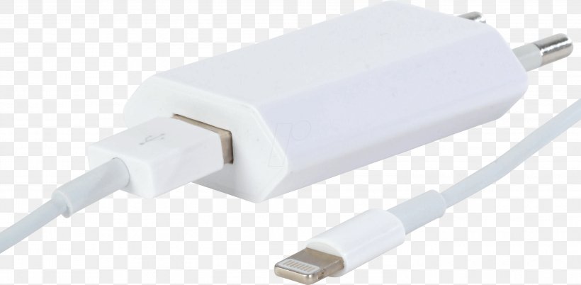 Battery Charger Adapter IPhone USB Lightning, PNG, 2999x1471px, Battery Charger, Adapter, Cable, Data Transfer Cable, Data Transmission Download Free