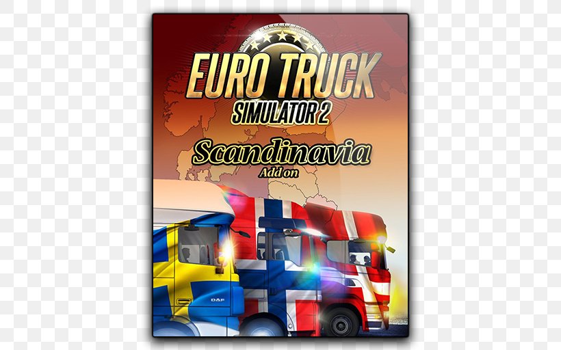 Euro Truck Simulator 2: Scandinavia Video Game Expansion Pack Downloadable Content, PNG, 512x512px, Euro Truck Simulator 2, Advertising, Downloadable Content, Expansion Pack, Game Download Free
