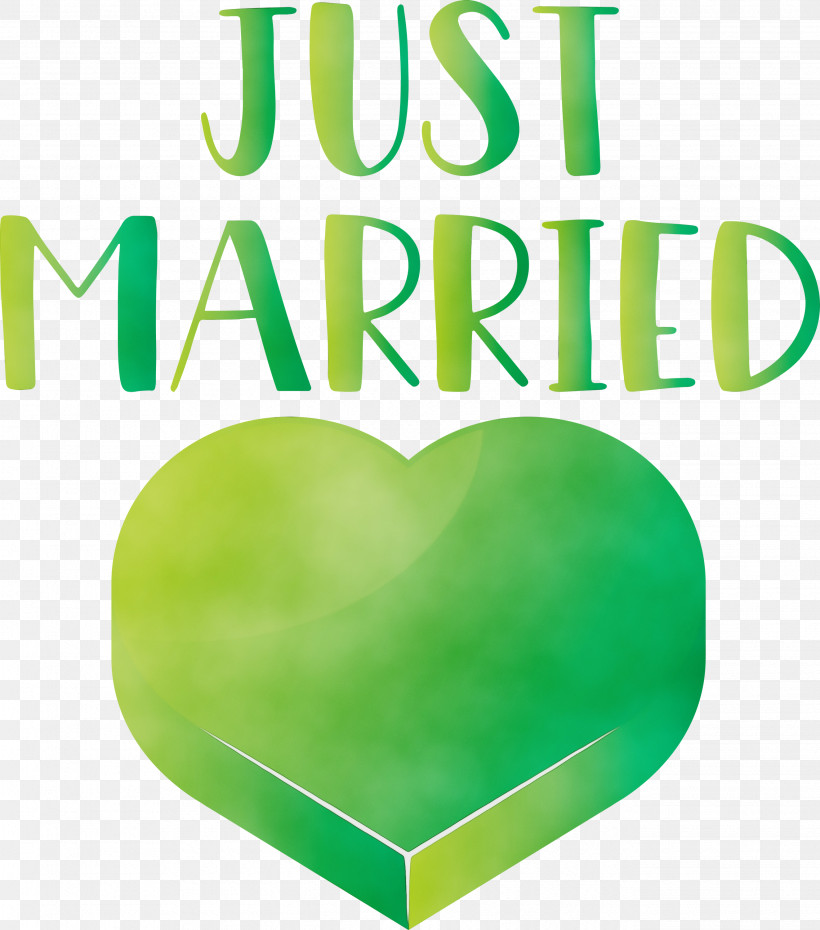 Green Font Meter, PNG, 2644x3000px, Just Married, Green, Meter, Paint, Watercolor Download Free