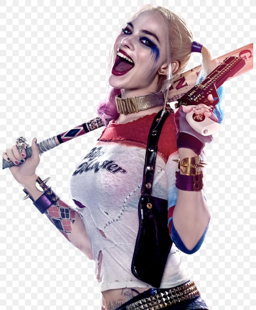 Margot Robbie Harley Quinn Joker Suicide Squad Deadshot, PNG, 803x994px, Watercolor, Cartoon, Flower, Frame, Heart Download Free