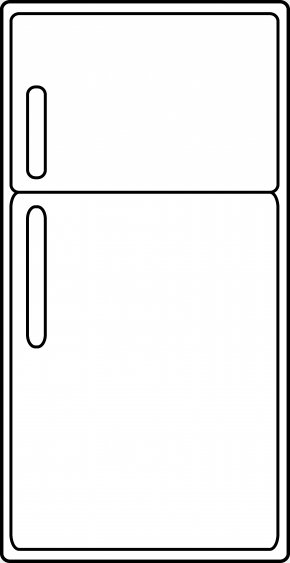 Refrigerator Line Art Clip Art, PNG, 486x640px, Refrigerator, Area ...