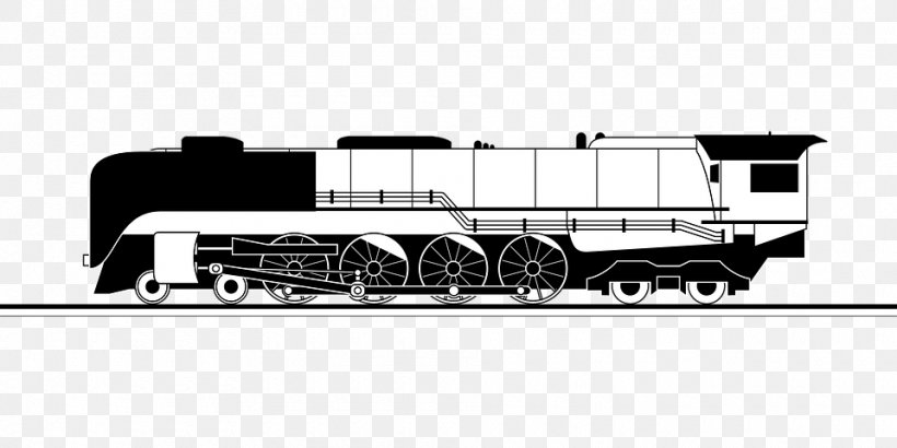 Train Rail Transport Steam Locomotive, PNG, 960x480px, Train, Black And White, Freight Car, John Blenkinsop, Kereta Download Free