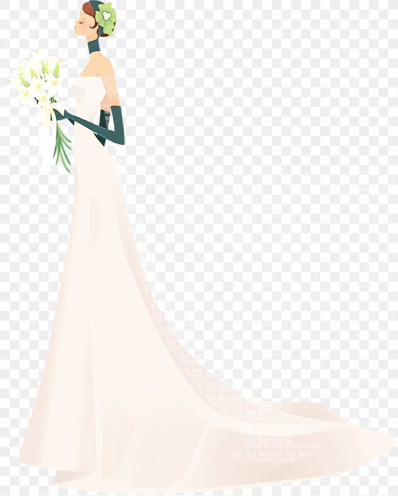 Wedding Dress, PNG, 2408x3000px, Watercolor, Bridal Clothing, Bride, Clothing, Dress Download Free
