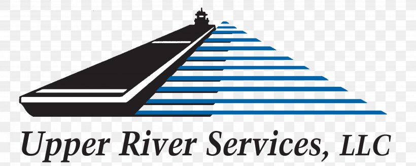 Upper River Services, LLC Mississippi River Logo, PNG, 3654x1458px, Mississippi River, Barge, Brand, Diagram, Logo Download Free